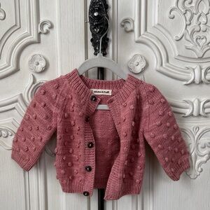 Misha And Puff Dusty Rose Kids Cardigan